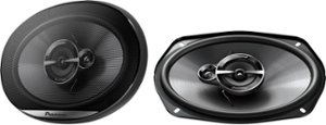Pioneer - 6" x 9" - 3-way, 400 W Max Power,  IMPP cone,  11mm Tweeter and 2" Midrange  - Coaxial Speakers (pair) - Black - Front_Zoom