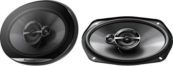 Front Zoom. Pioneer - 6" x 9" - 3-way, 400 W Max Power,  IMPP cone,  11mm Tweeter and 2" Midrange  - Coaxial Speakers (pair) - Black.