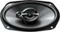 Alt View Zoom 12. Pioneer - 6" x 9" - 3-way, 400 W Max Power,  IMPP cone,  11mm Tweeter and 2" Midrange  - Coaxial Speakers (pair) - Black.