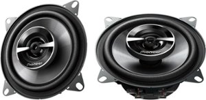 Pioneer - 4" 2-way Coaxial Speakers (Pair) - Black - Front_Zoom