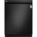 Front. LG - 24" Top Control Smart Wi-Fi Enabled Dishwasher with QuadWash and Stainless Steel Tub - Matte black stainless steel.