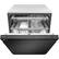 Alt View 14. LG - 24" Top Control Smart Wi-Fi Enabled Dishwasher with QuadWash and Stainless Steel Tub - Matte black stainless steel.