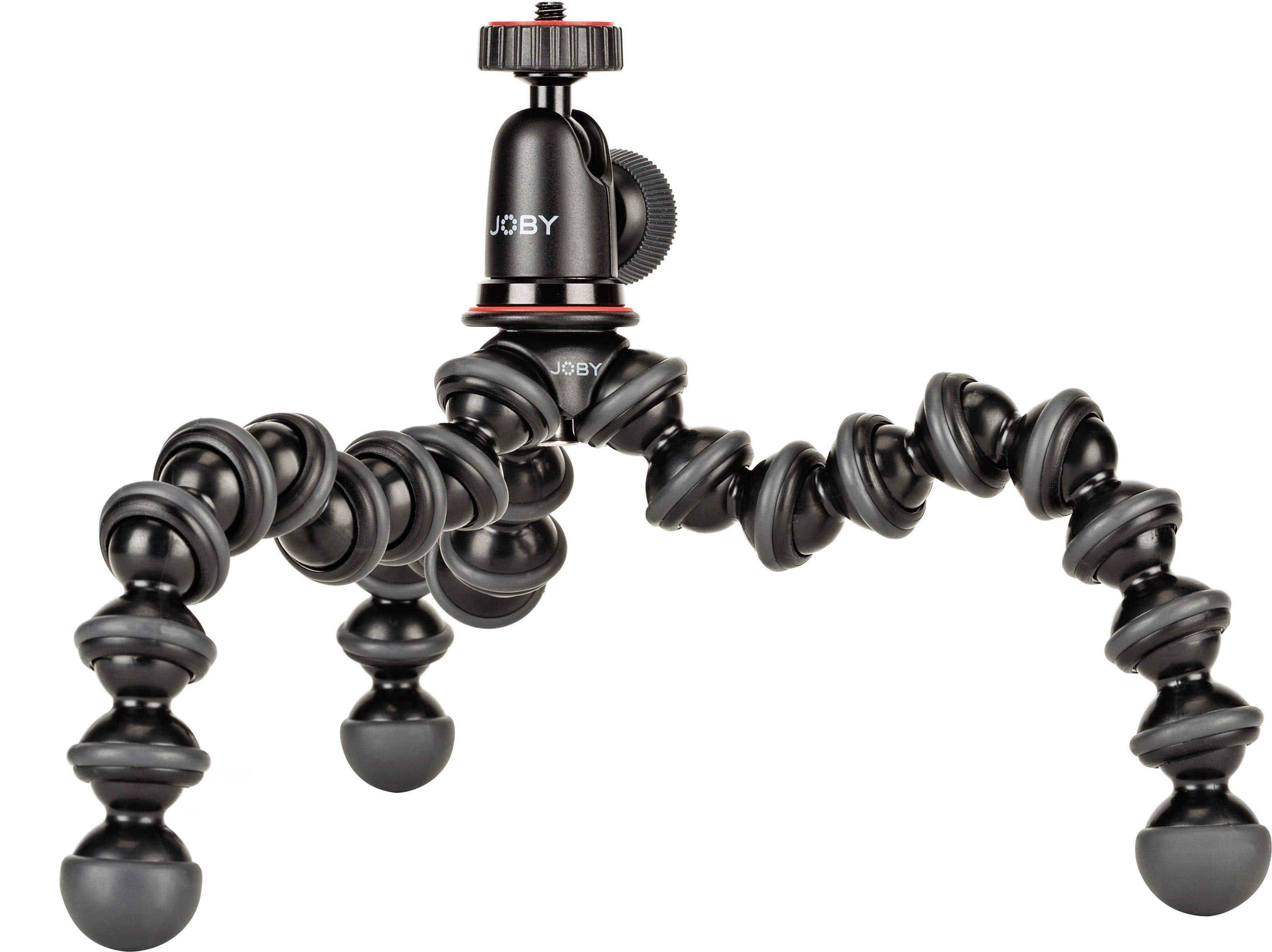 Left. JOBY - GorillaPod 1K Kit 15" Tripod - Black/Red/Charcoal.