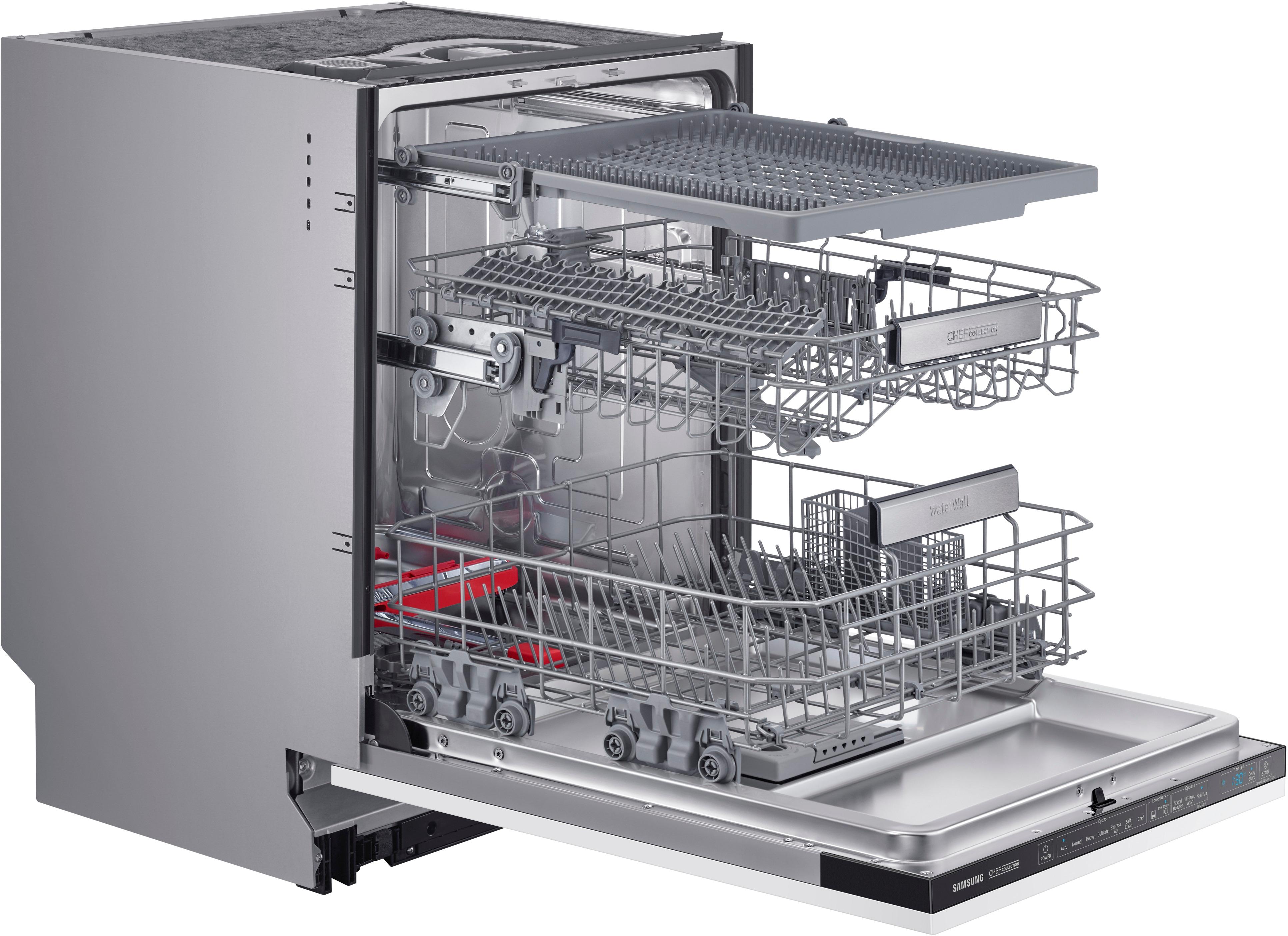 udsagnsord Født Hælde Best Buy: Samsung Chef Collection 24" Top Control Built-In Dishwasher with  Stainless Steel Tub Custom Panel Ready DW60M9990AP