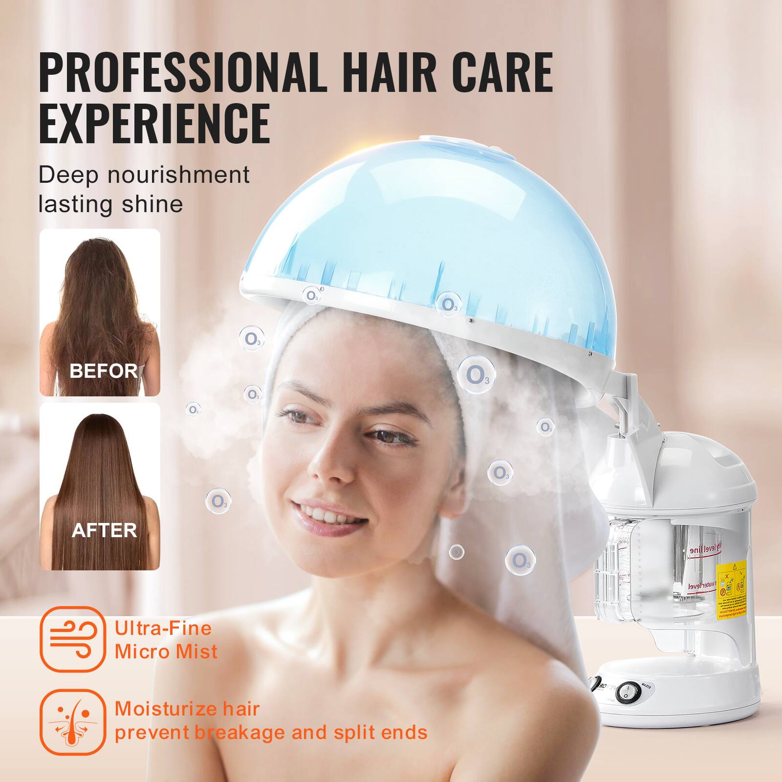 PROFESSIONAL HAIR CARE EXPERIENCE

Deep nourishment lasting shine

BEFORE

AFTER

Ultra-Fine Micro Mist

Moisturize hair prevent breakage and split ends
