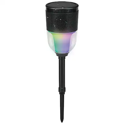 Front. iLive - iLive "GardenLite" Waterproof Bluetooth Speaker with Removable Stake, ISBW245B.