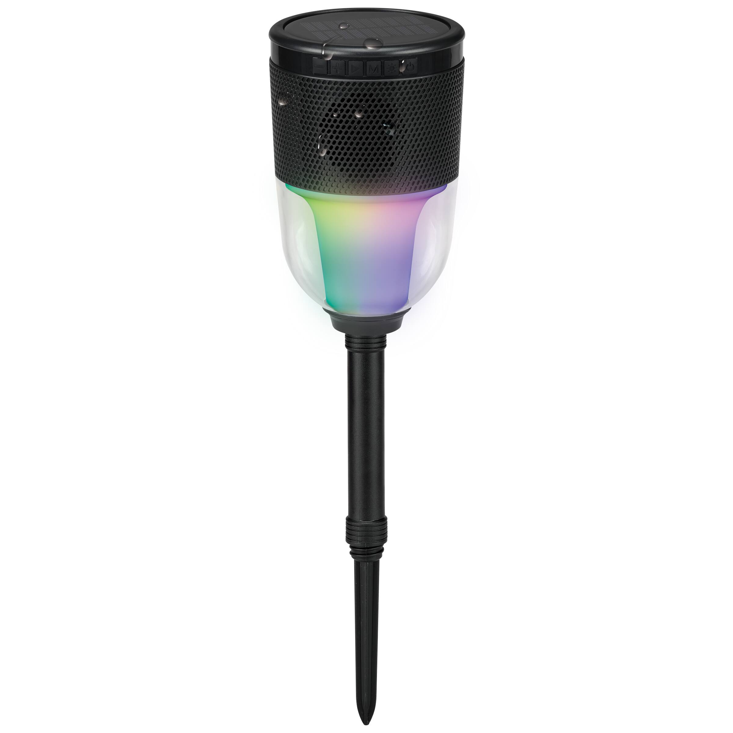 Front. iLive - iLive "GardenLite" Waterproof Bluetooth Speaker with Removable Stake, ISBW245B.