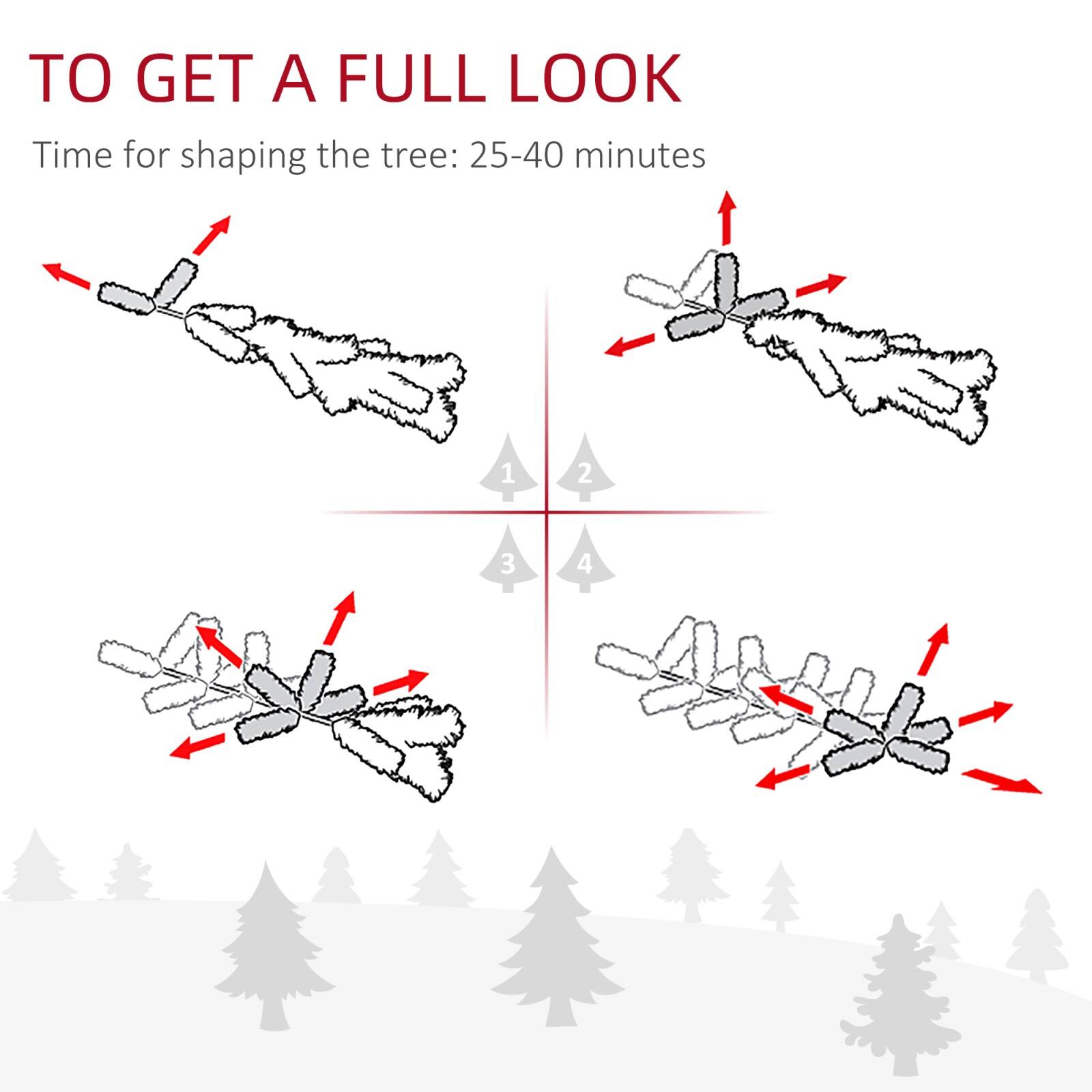 TO GET A FULL LOOK

Time for shaping the tree: 25-40 minutes

1 2
3 4
