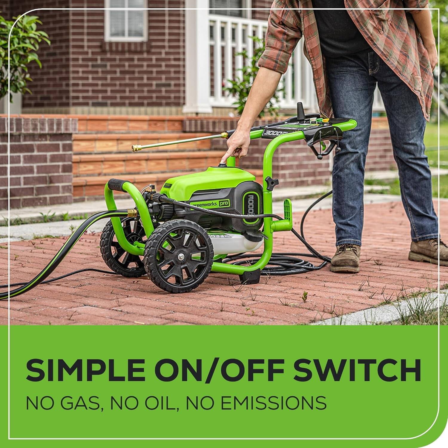 3000 SSOMO pro MOOO I OP SIMPLE ON/OFF SWITCH NO GAS, NO OIL, NO EMISSIONS

SIMPLE ON/OFF SWITCH  
NO GAS, NO OIL, NO EMISSIONS