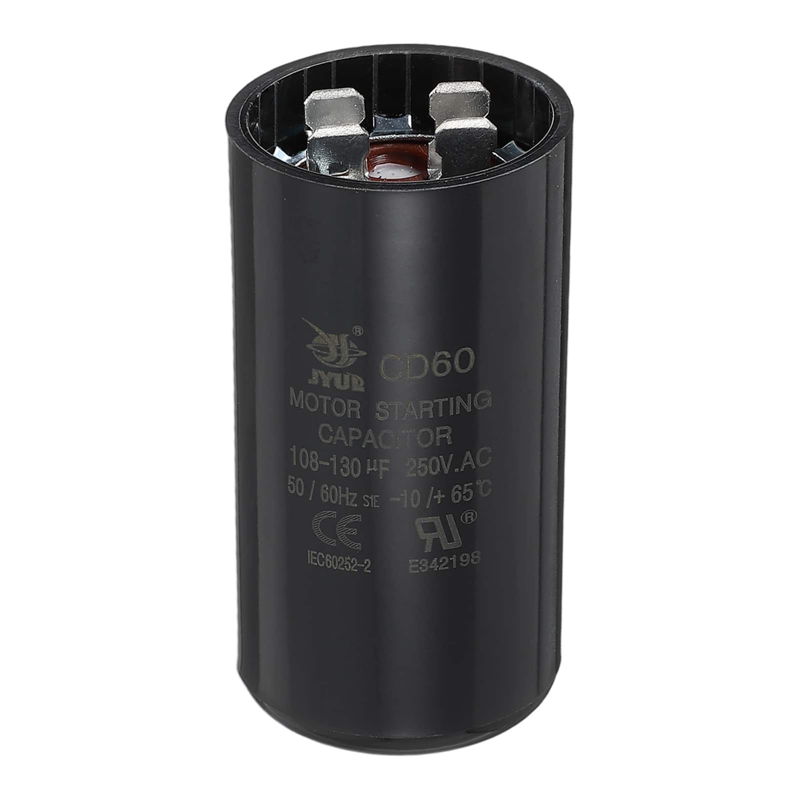 Unique Bargains - CD60 Capacitor 108-130 Mfd, 250 VAC Run Motor Start Capacitor for Electric Fan/Well Pump