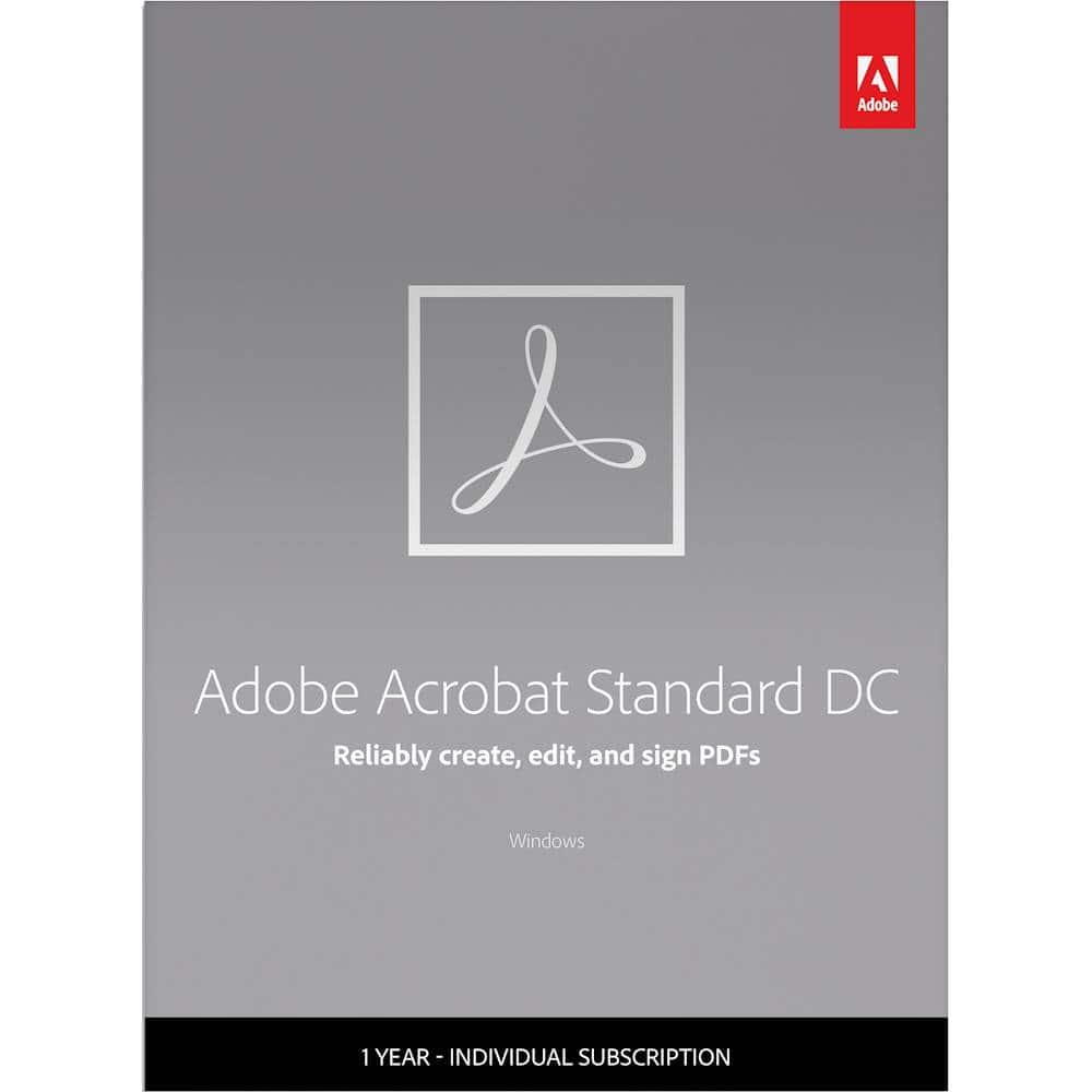 adobe acrobat standard subscription