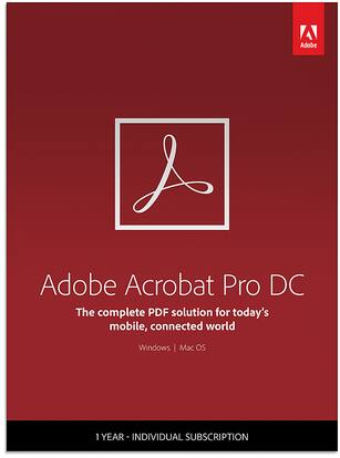 Adobe Os Adobe Acrobat Pro DC (1 Year Subscription) Mac OS, Windows ...
