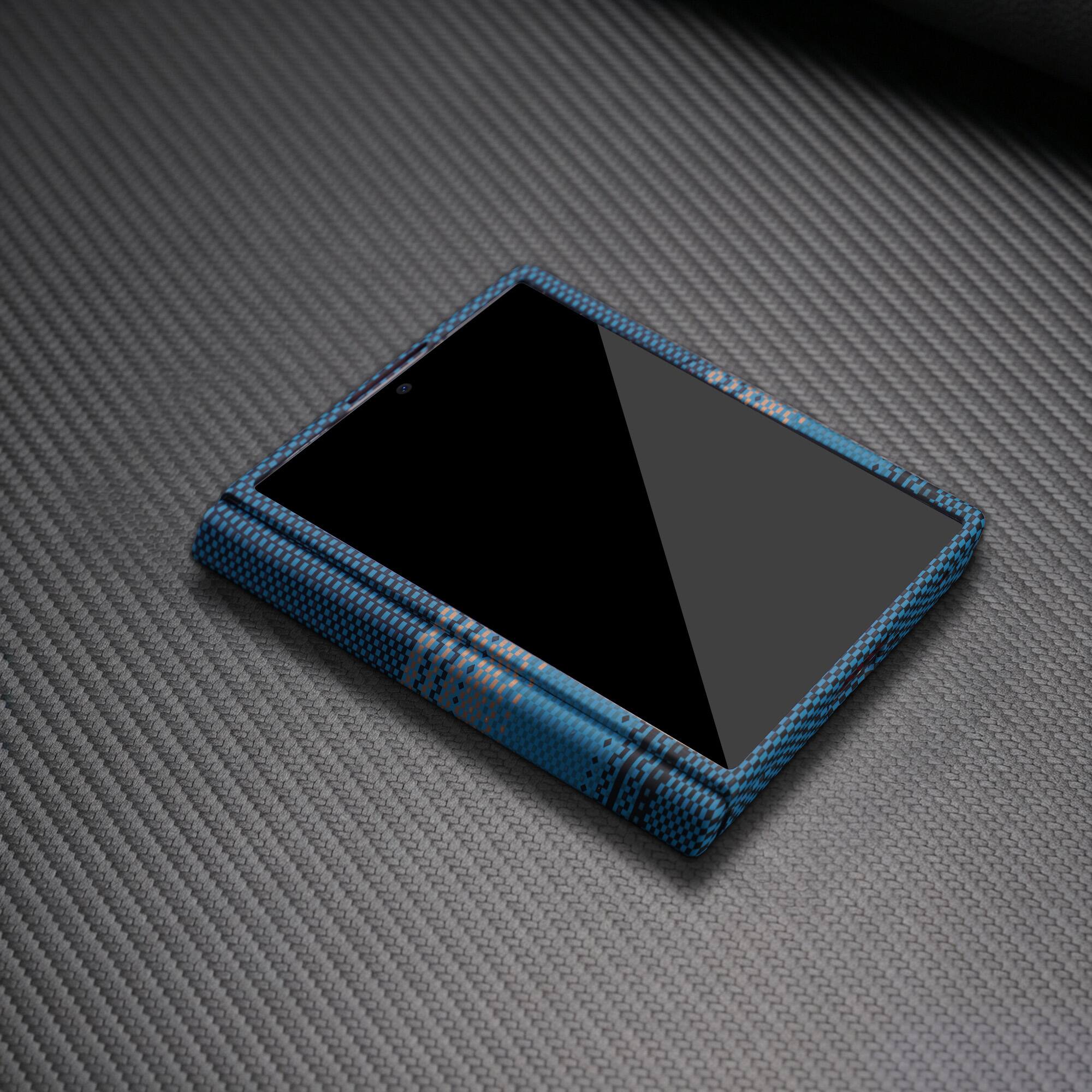 Back. Dteck - Magnetic Case for Samsung Galaxy Z Fold8, Compatible with MagSafe, Hinge Protection & Screen Cover - Green.