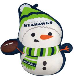 Pegasus - Seattle Seahawks Holiday Snowman Plushlete Pillow - White