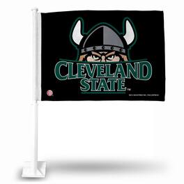 Rico Industries - Cleveland State Vikings 11X14 Window Mount 2-Sided Black Car Flag - Multi