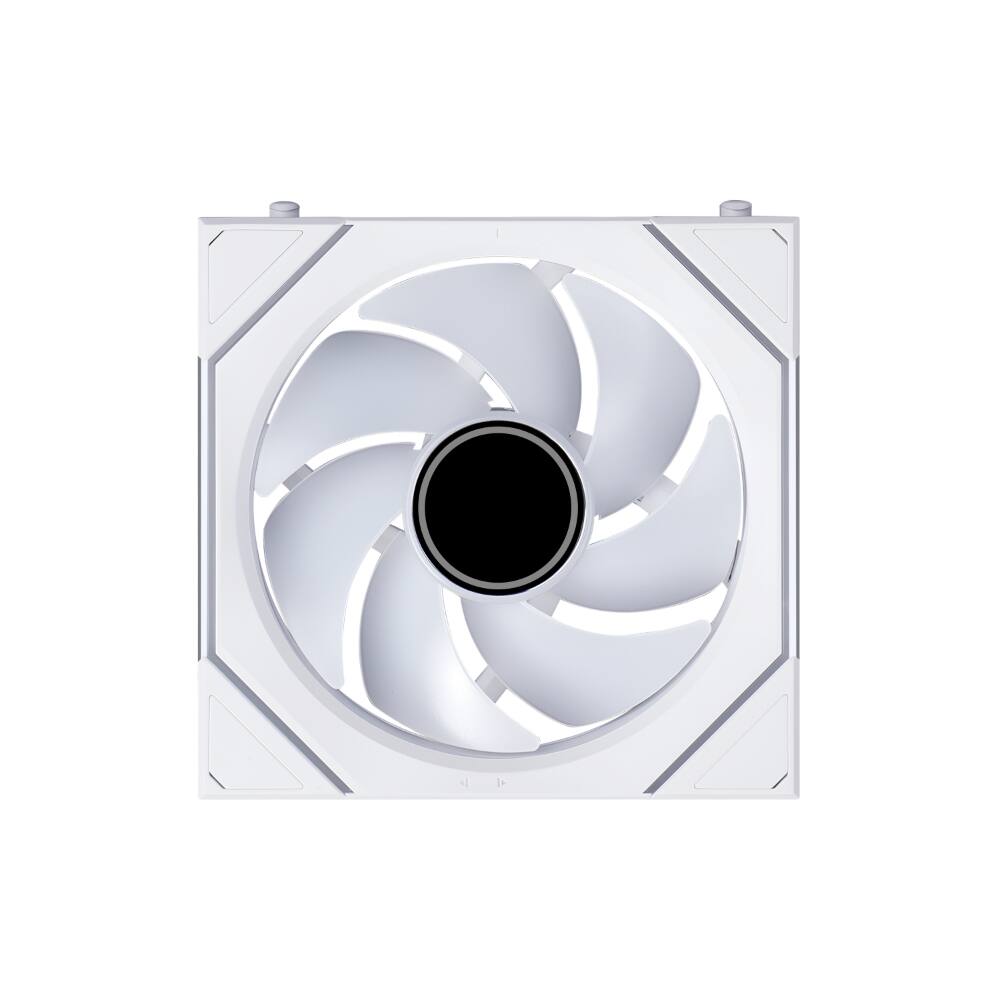 Back. Lian Li - UNI FAN SL Infinity Flex 120mm Normal Blade (NOT Reverse) ARGB Fan, Single Pack, Infinity Mirror,Controller Not Included - White.