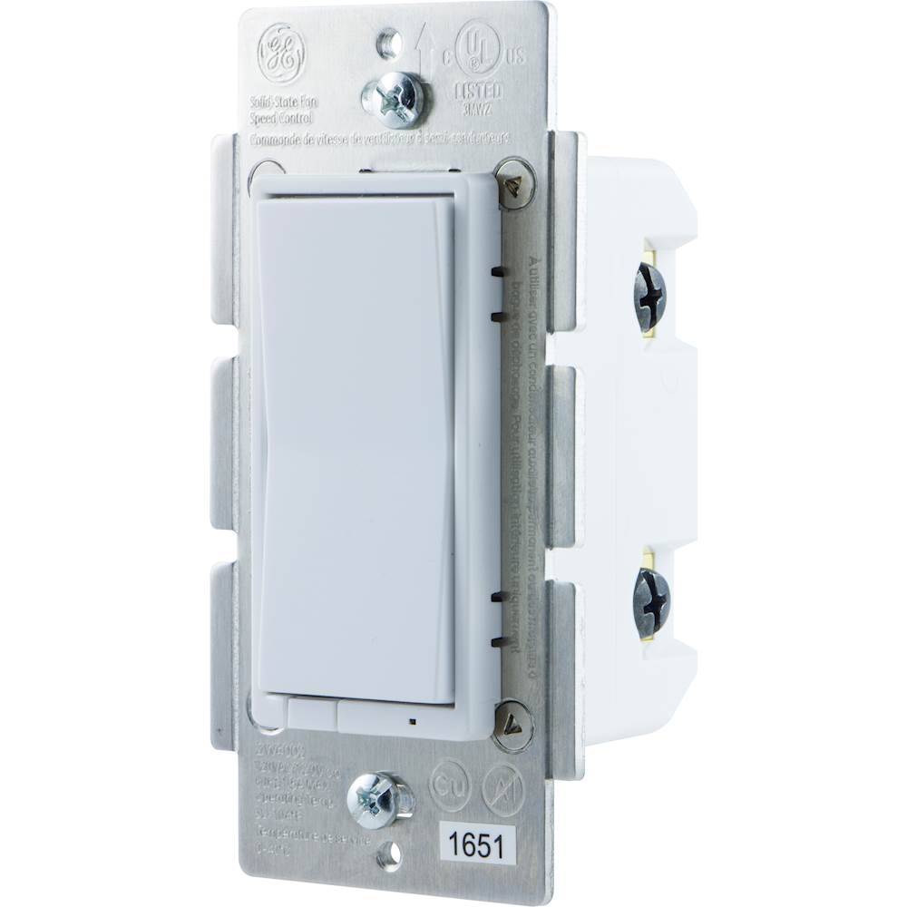 GE Z-Wave 40-Amp 3-Way Rocker Light Switch, Gray at