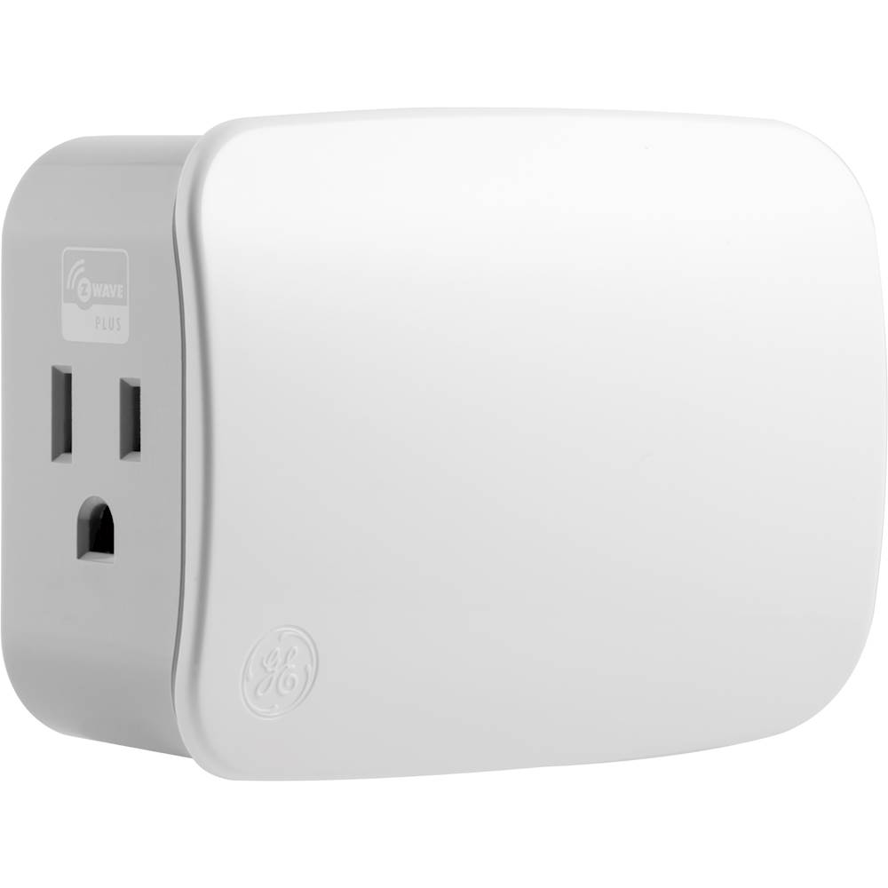 GE Z-Wave Plus 2-Outlet 2-Port USB Plug-In Smart Switch, Z-Wave Hub  Required, 28177 