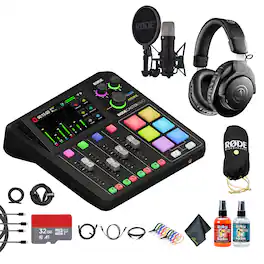 RODE - RODECaster Duo Integrated Audio Production Studio | Dual USB Interface & Bluetooth + More