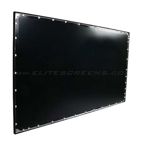 Back View: Elite Screens - Sable Frame 150" Fixed Projector Screen - Black
