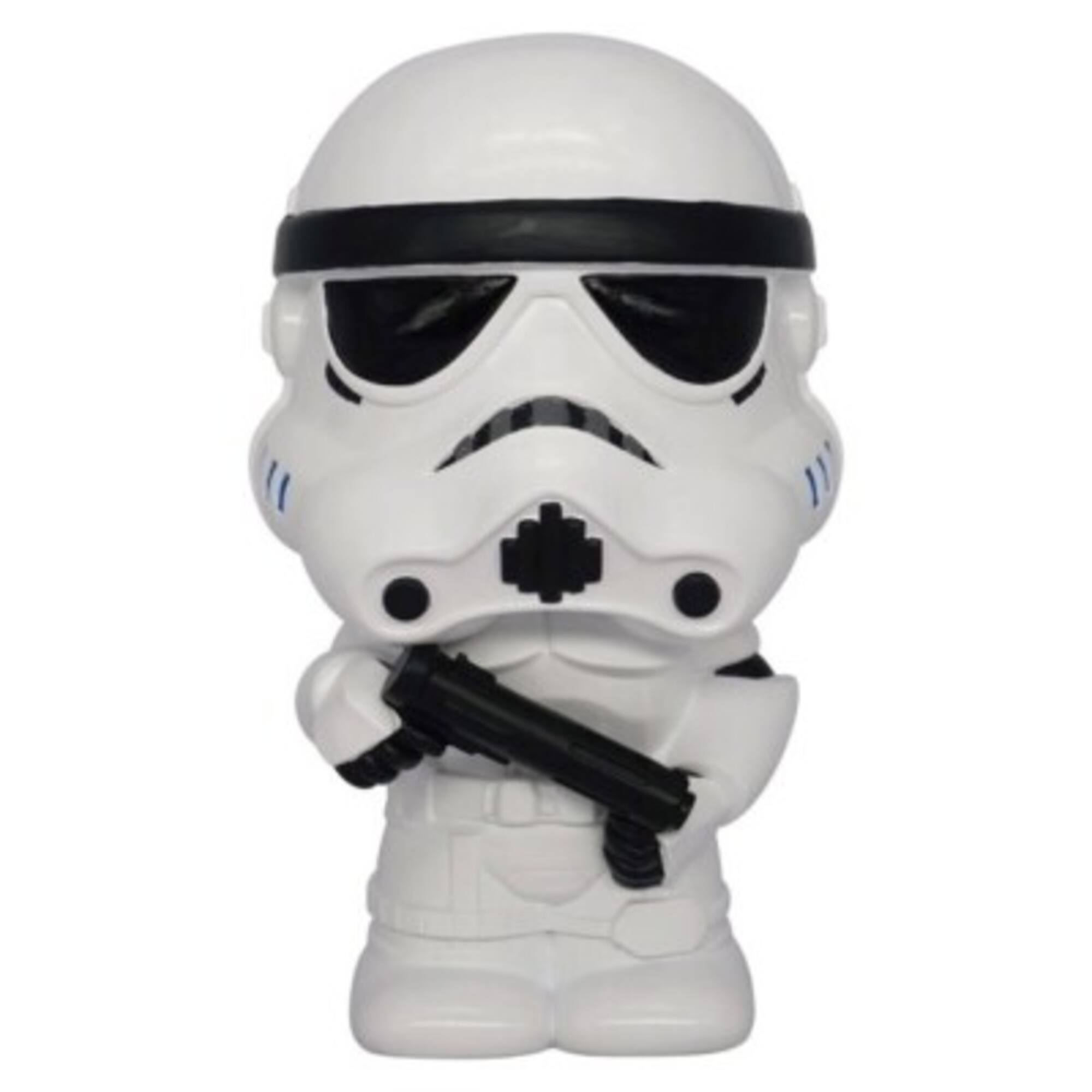 Front. Monogram - Monogram Star Wars Stormtrooper Figural Coin Bank - White.
