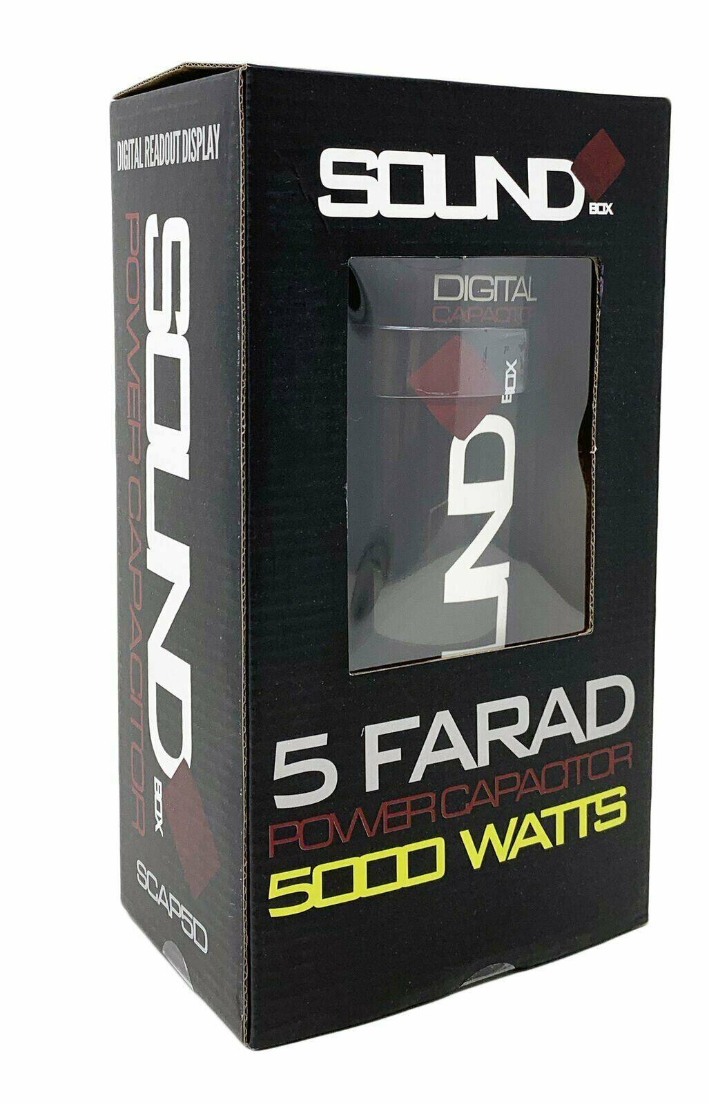 SOUND BOX  
DIGITAL READOUT DISPLAY  
POWER CAPACITOR  
5 FARAD  
5000 WATTS