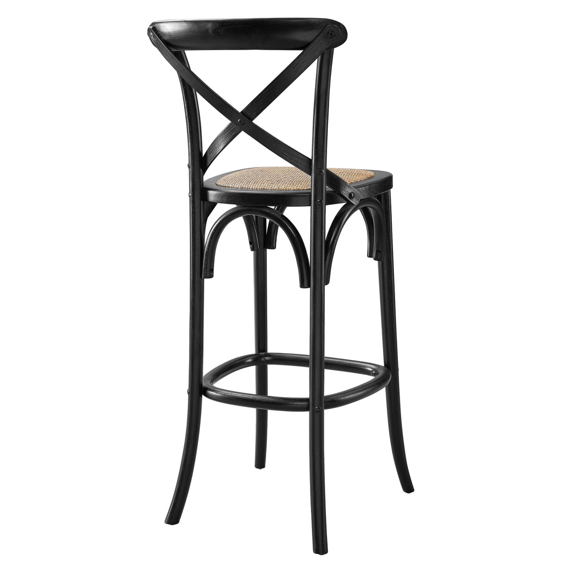 Back. Modway - Gear Bar Stool by Modway - Black.