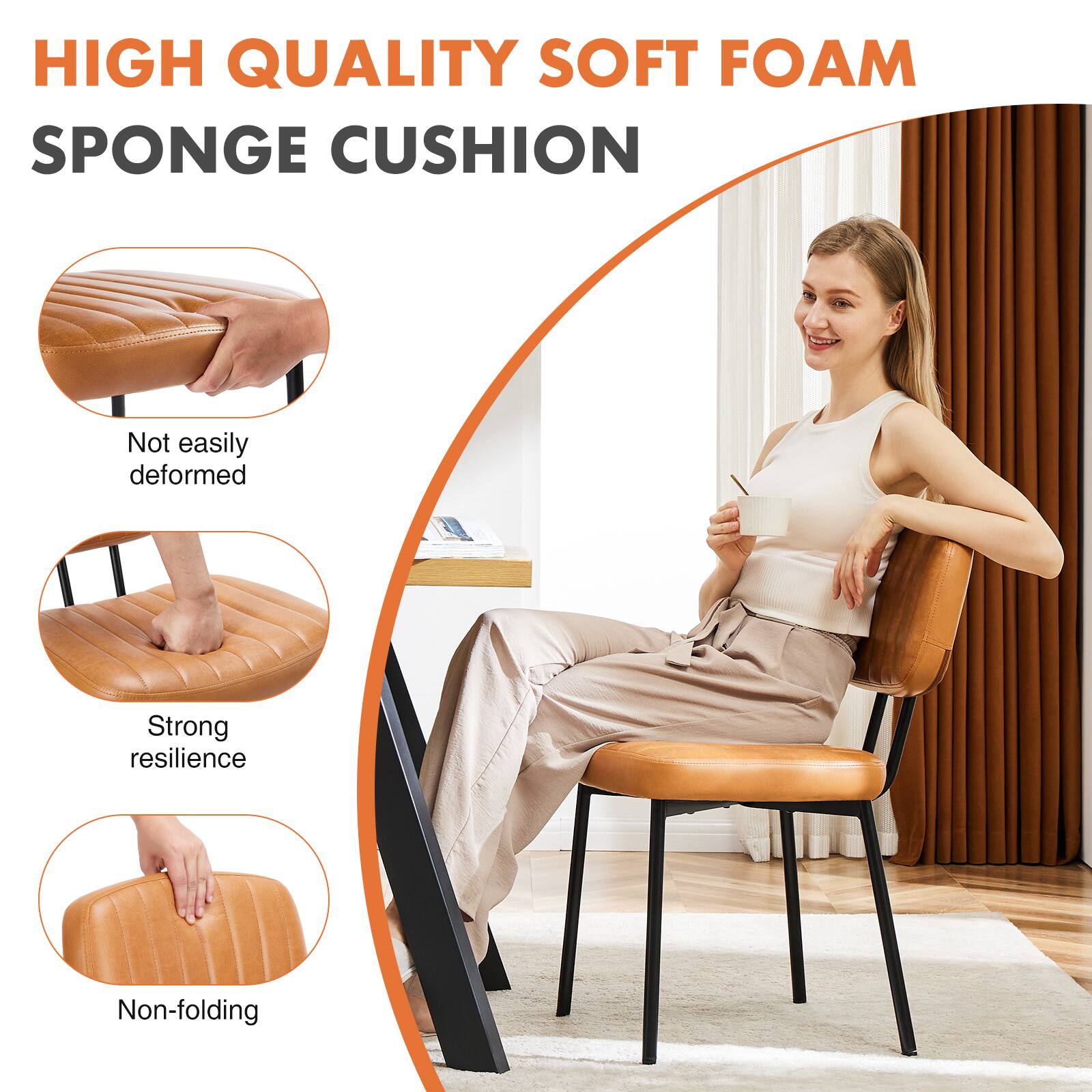 HIGH QUALITY SOFT FOAM SPONGE CUSHION

- Not easily deformed
- Strong resilience
- Non-folding
