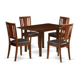East West Furniture - Dining Room Set Mahogany - Brown