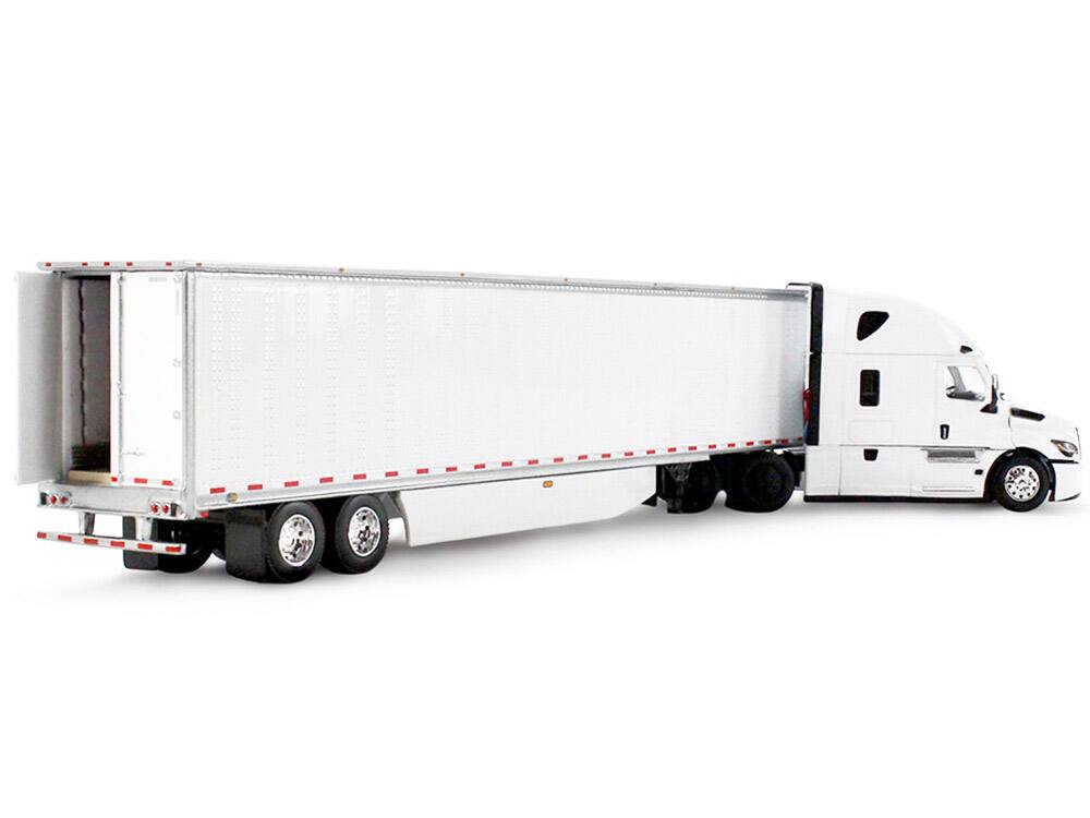 Alt View 4. First Gear - Freightliner Fifth Generation Cascadia Raised Roof Sleeper & 53' Utility Trailer w/Skirts 1/64 Model by DCP/First Gear.