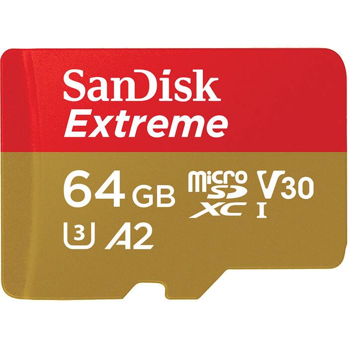SanDisk Extreme 64 GB microSDXC I V30 A2