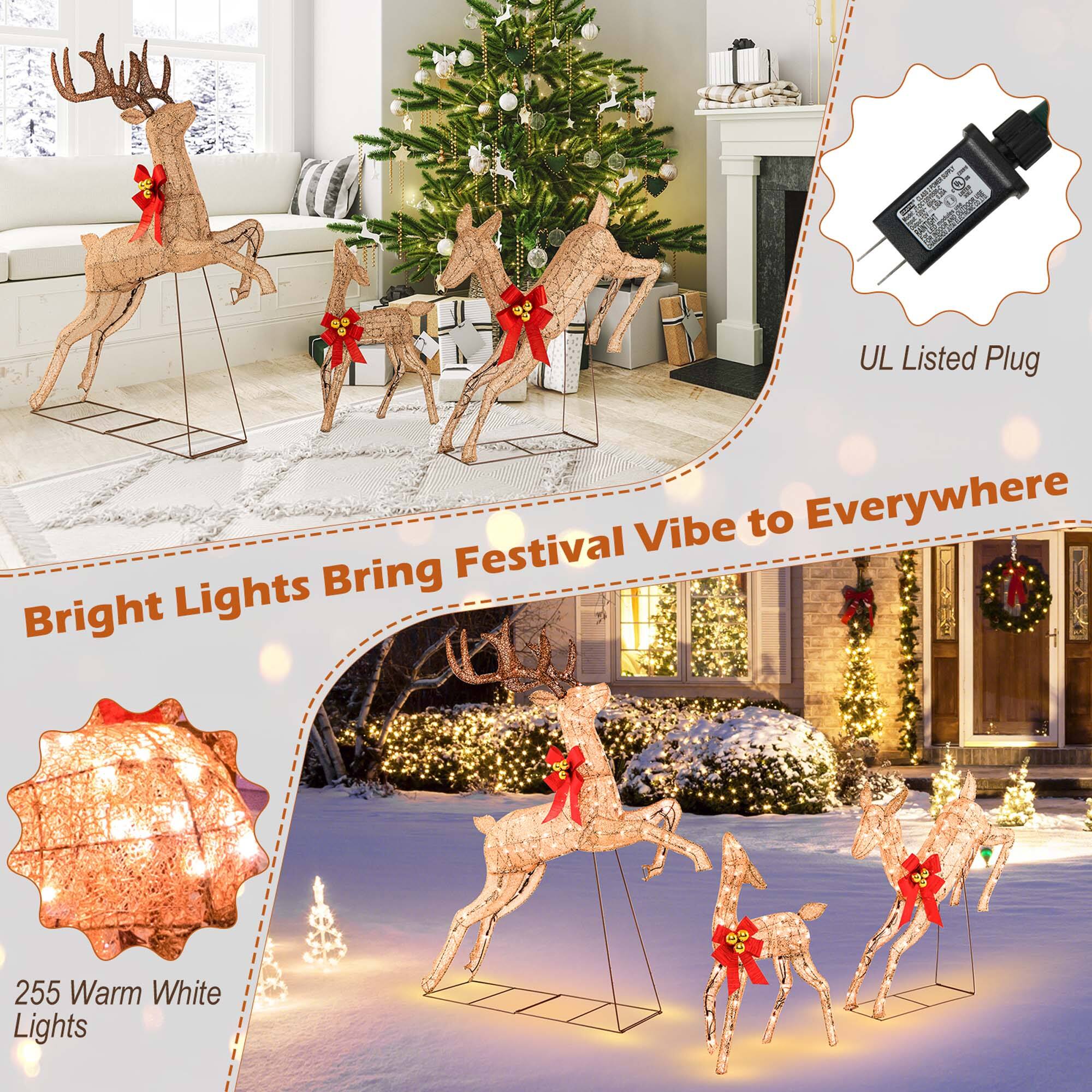 The text on the image is grouped as follows:

1. "Bring Festival Vibe to Everywhere Bright Lights 255 Warm White Lights"
2. "S d UL Listed Plug"

The corrected text would be:

1. "Bring Festival Vibe to Everywhere Bright Lights 255 Warm White Lights"
2. "S d UL Listed Plug"