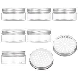 Unique Bargains - Premium Empty Scent Beads Container, Refillable Spice Tin Hollow Lid, 6pcs 2.7oz - For Aromatherapy, Scent, Storage - Clear
