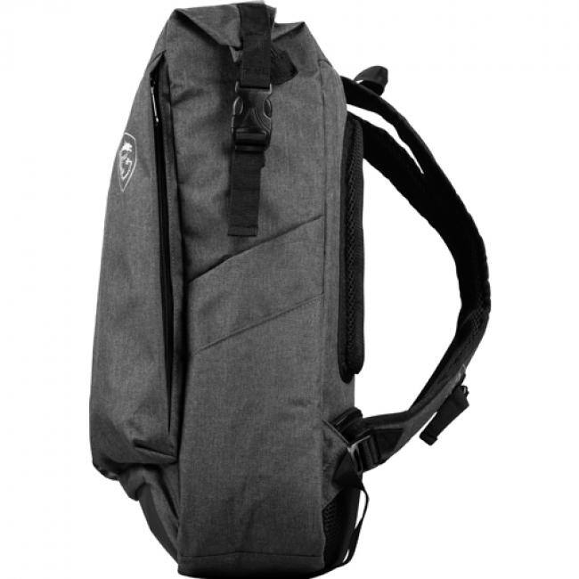 Alt View 2. MSI - MSI Air Gaming Backpack Grey - Fits up to 17.3" Laptops - Grey.