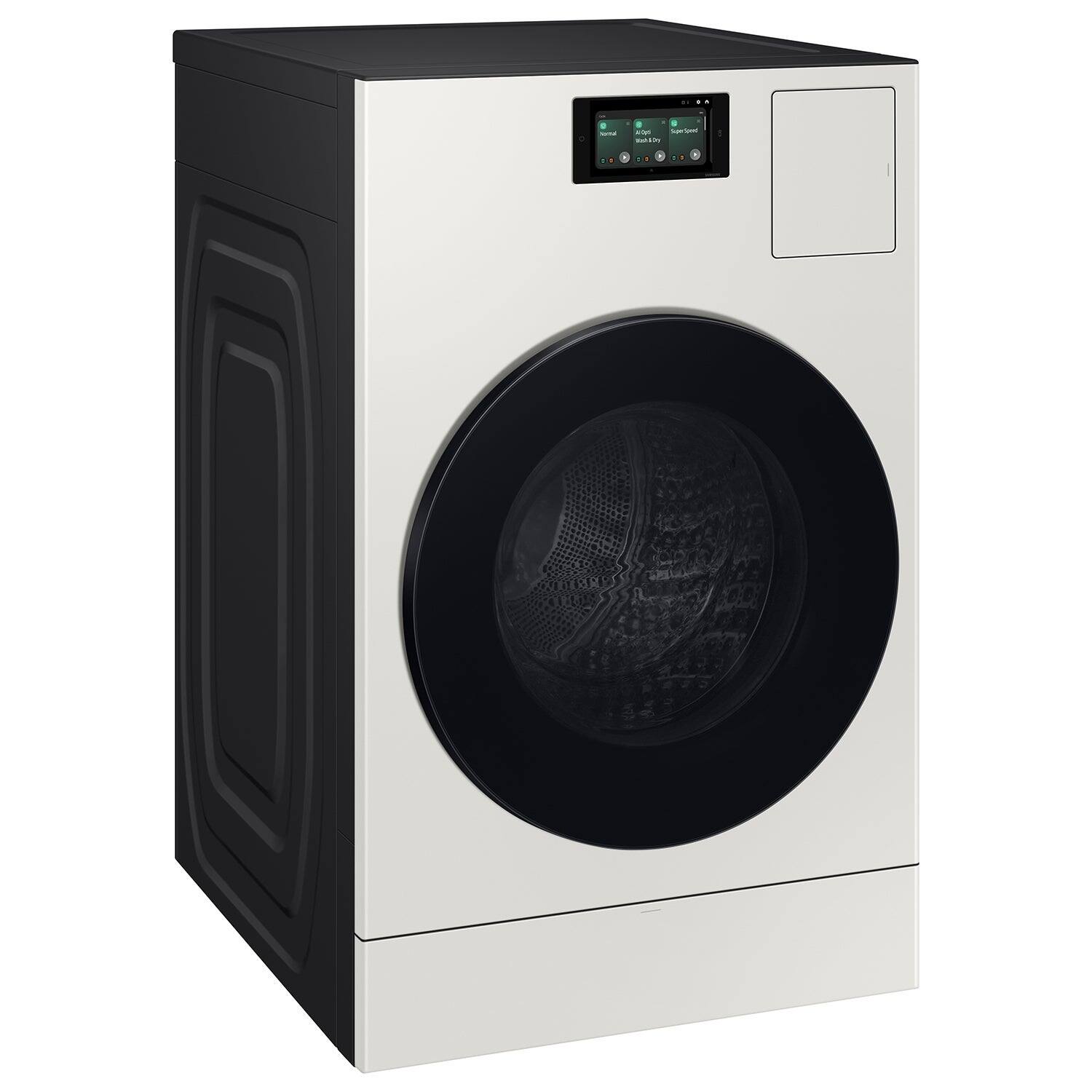 Alt View 11. Samsung - 5.3 cu. ft. Bespoke AI Laundry Ventless Heat Pump Dryer Combo All-in-One  Ultra Capacity Washer with AI Home - Ivory.