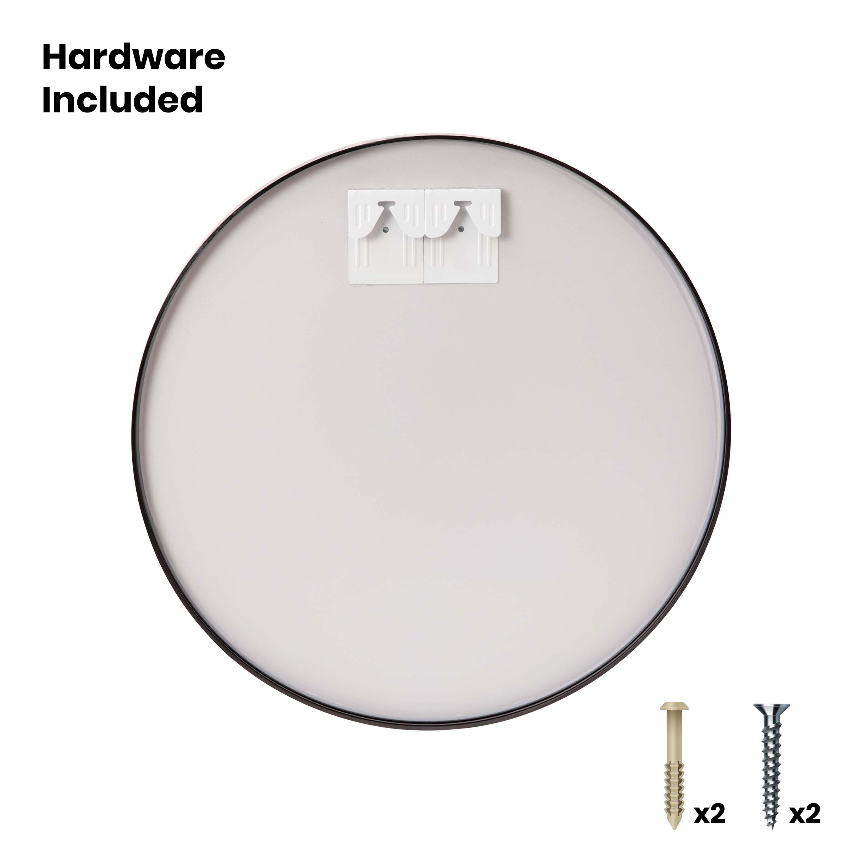 Alt View 18. Alamont Home - Metal Framed Wall Mirror - Large Accent Mirror for Bathroom, Vanity, Entryway, Dining Room, & Living Room - Black.