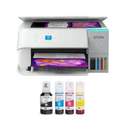Epson - EcoTank ET-2988 Wireless All-in-One Color Supertank Inkjet Printer (Refurbished) - White