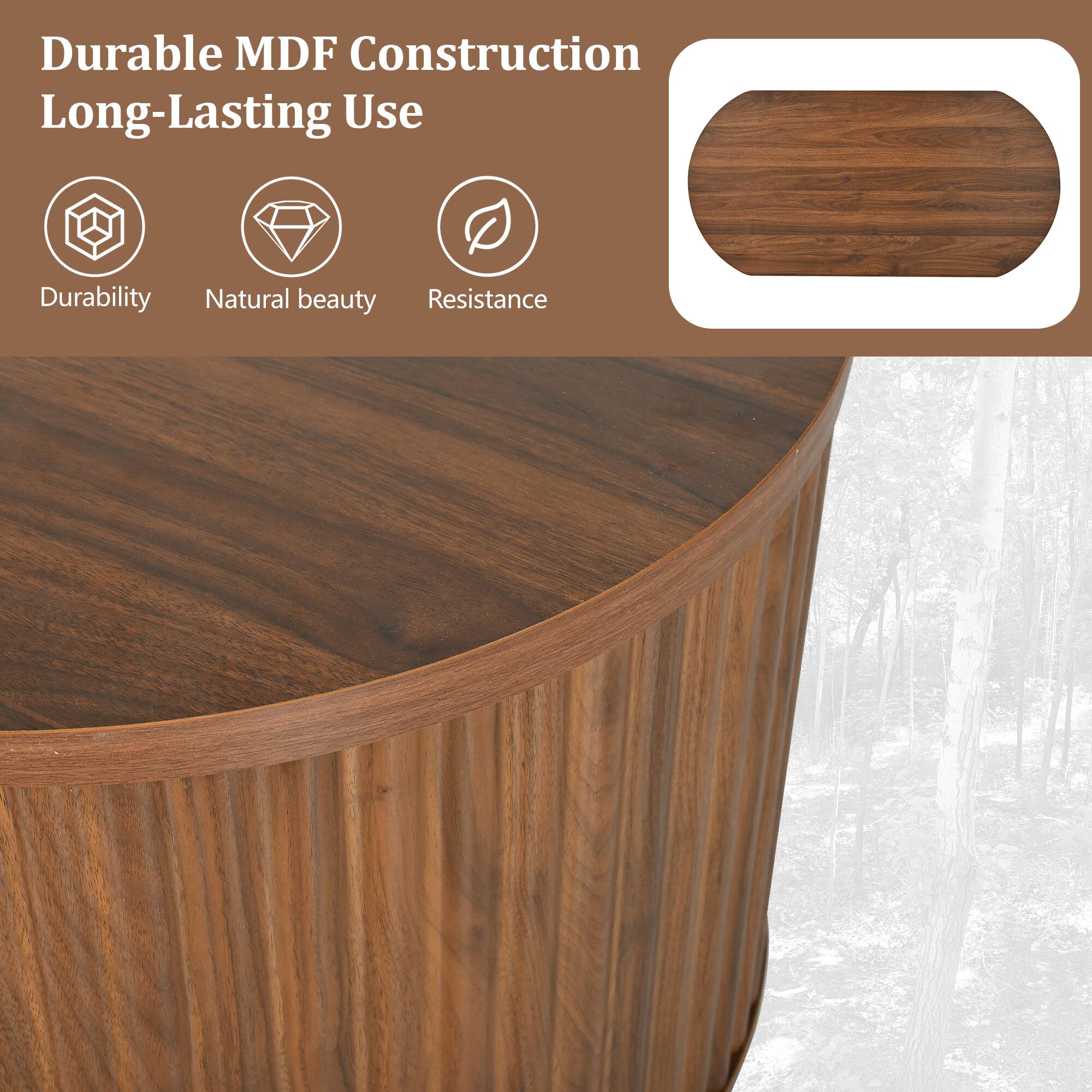Durable MDF Construction Long-Lasting Use  
Durability  
Natural beauty  
Resistance