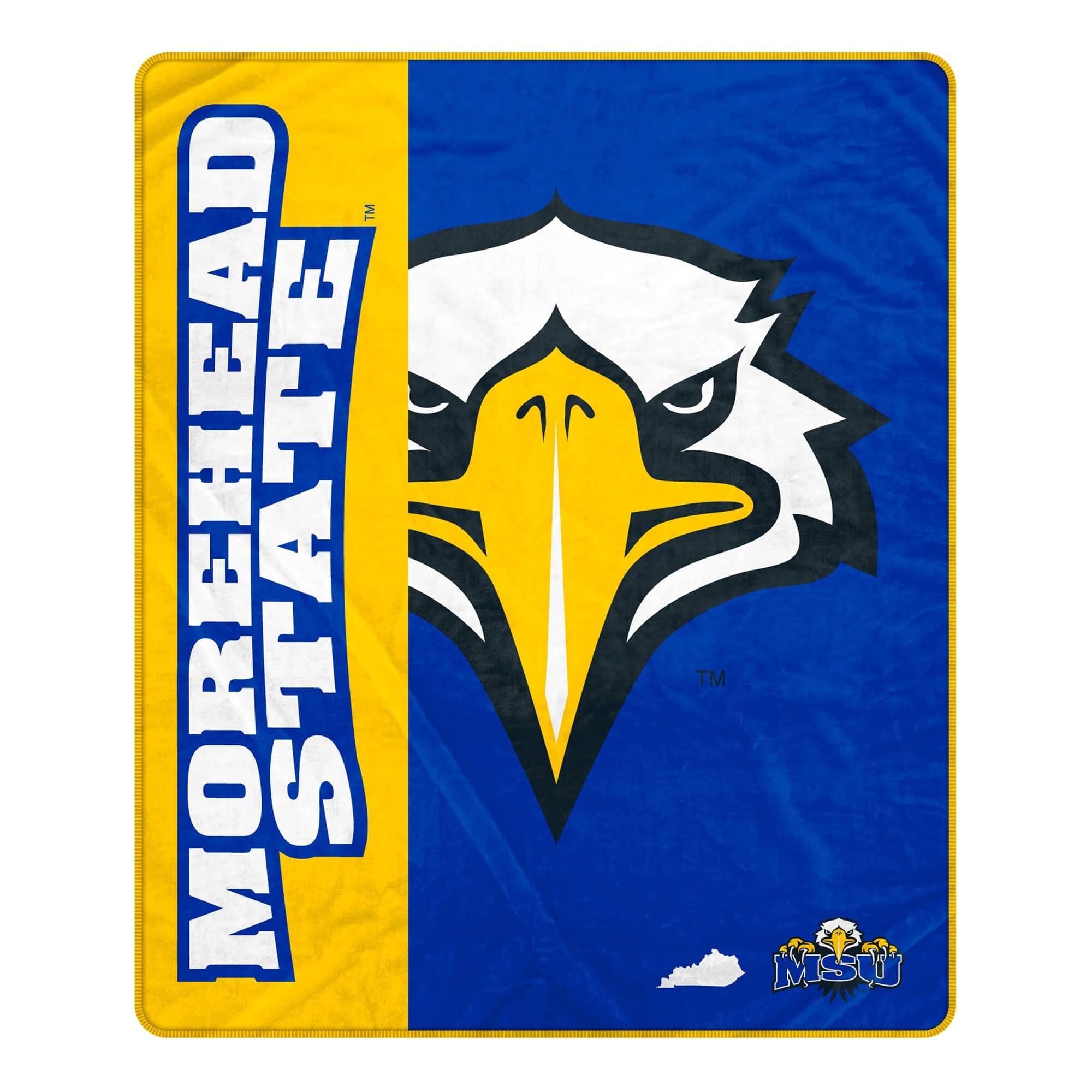 Pegasus - Morehead State Eagles 50" x 60" Endzone Ultra Soft Throw Blanket - Multicolor