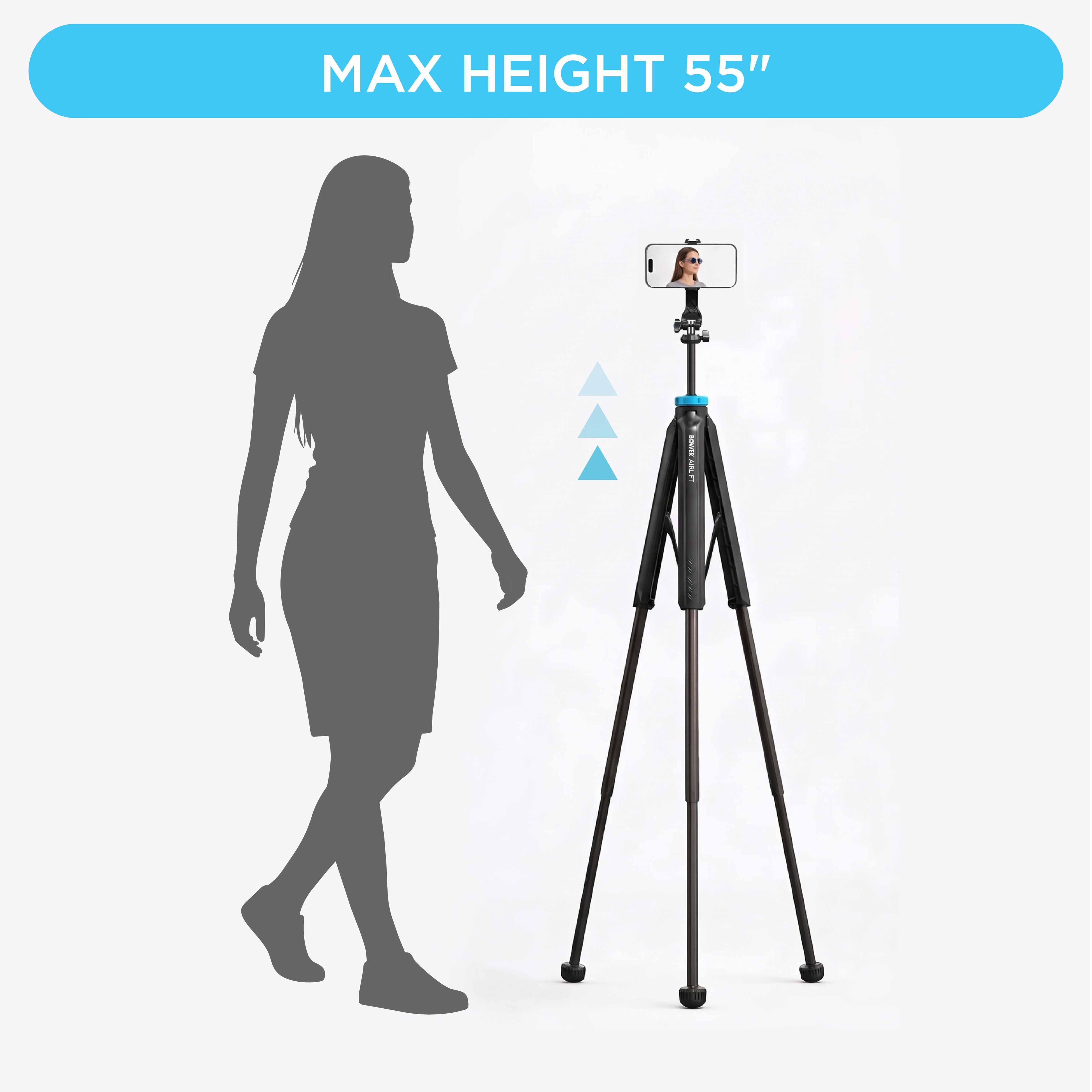 MAX HEIGHT 55"