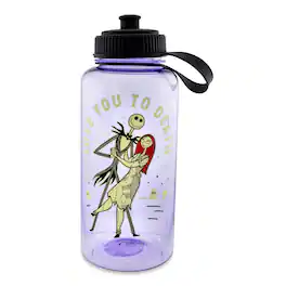 Disney - The Nightmare Before Christmas "Love You To Death" 34-Ounce Water Bottle - Purple