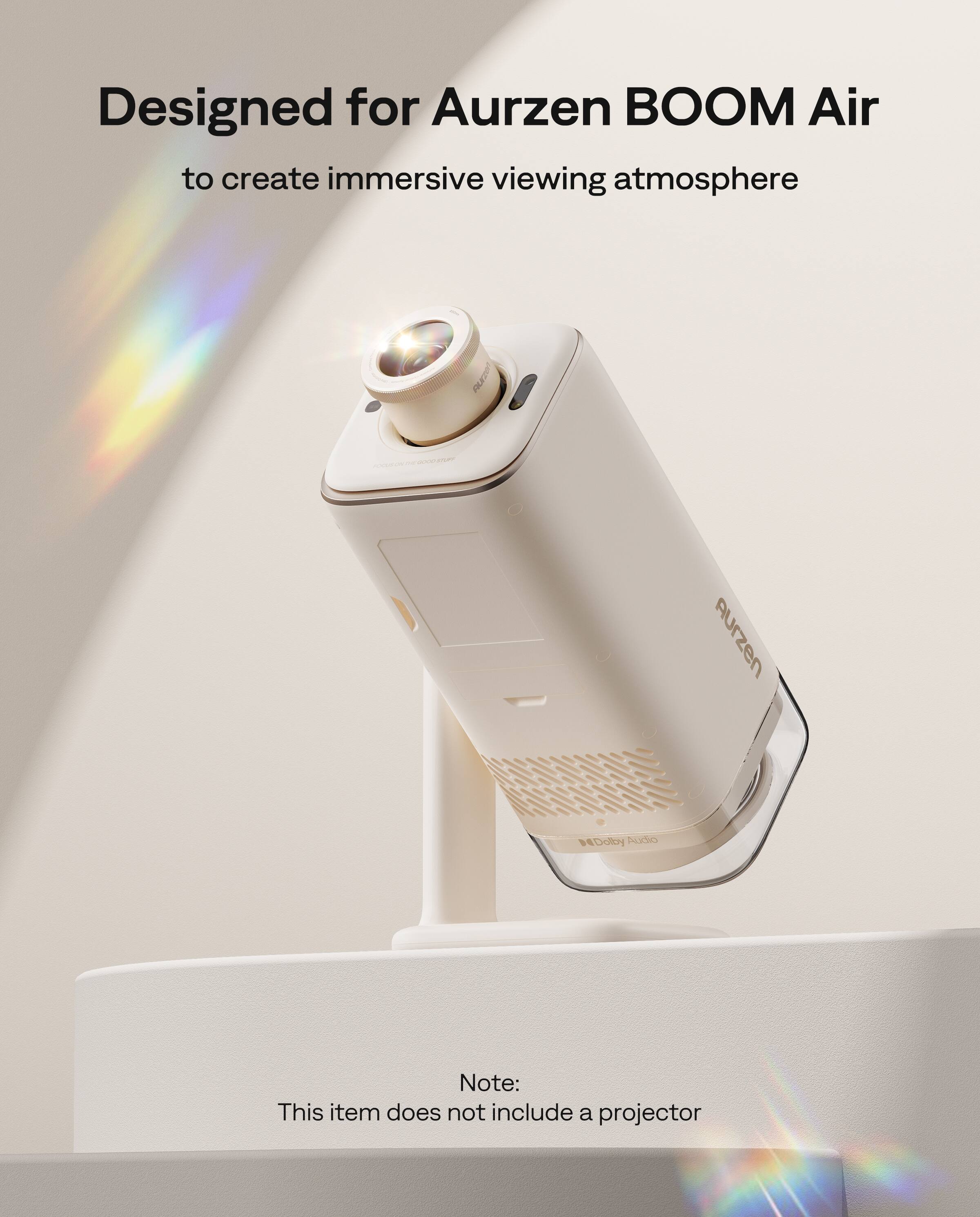 Designed for Aurzen BOOM Air  
to create immersive viewing atmosphere  

Note:  
This item does not include a projector