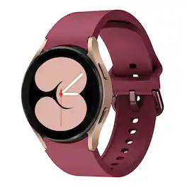 StrapsCo - Sports Strap Silicone Rubber Watch Band For Samsung Galaxy Watch 6 - White
