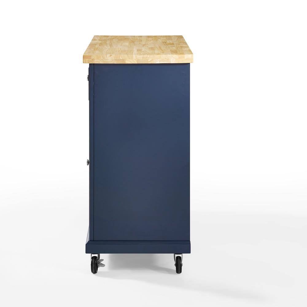 Alt View 7. Crosley Furniture - Madison Kitchen Cart - Navy.