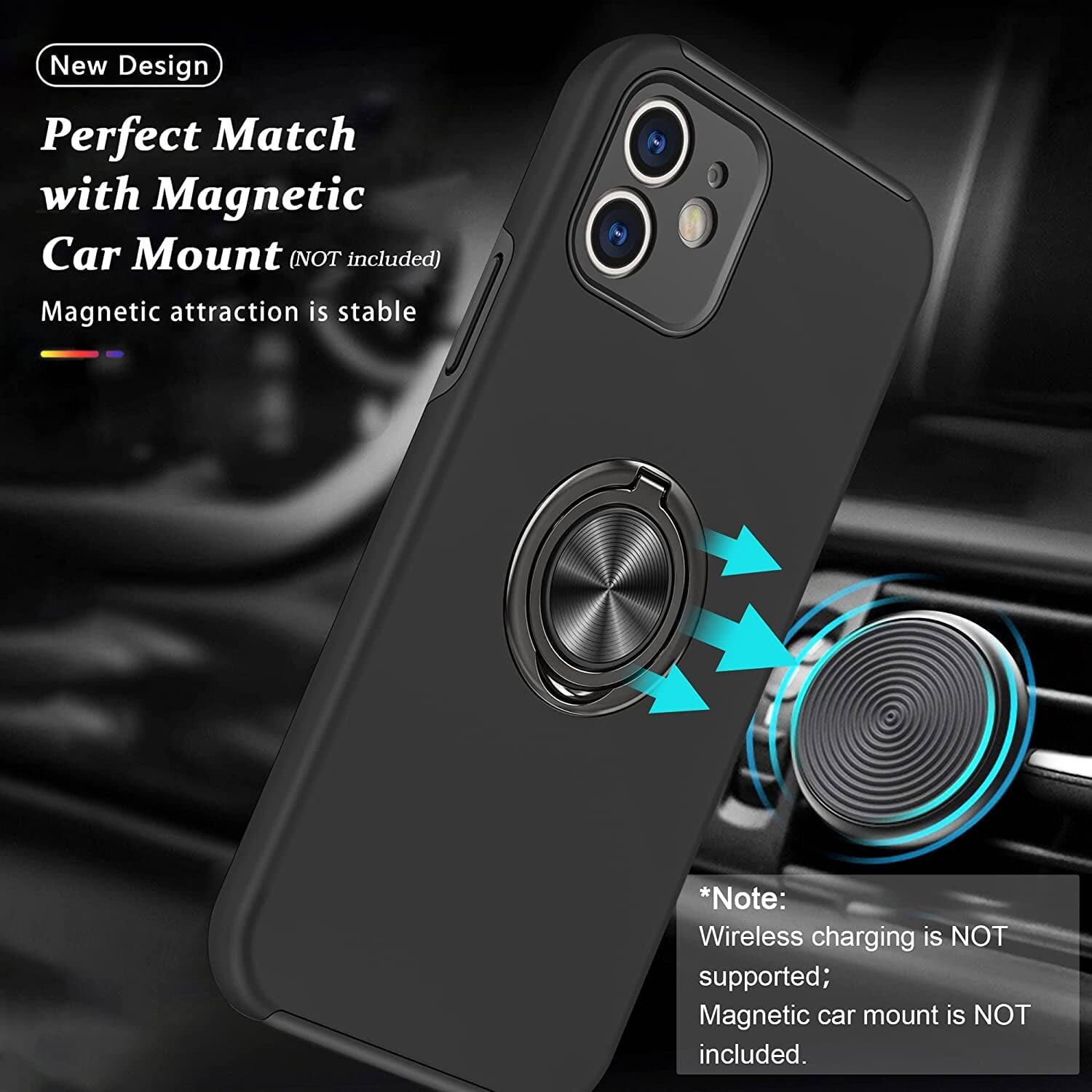 New Design
Perfect Match with Magnetic Car Mount (NOT included)
Magnetic attraction is stable
*Note: Wireless charging is NOT supported; Magnetic car mount is NOT included.