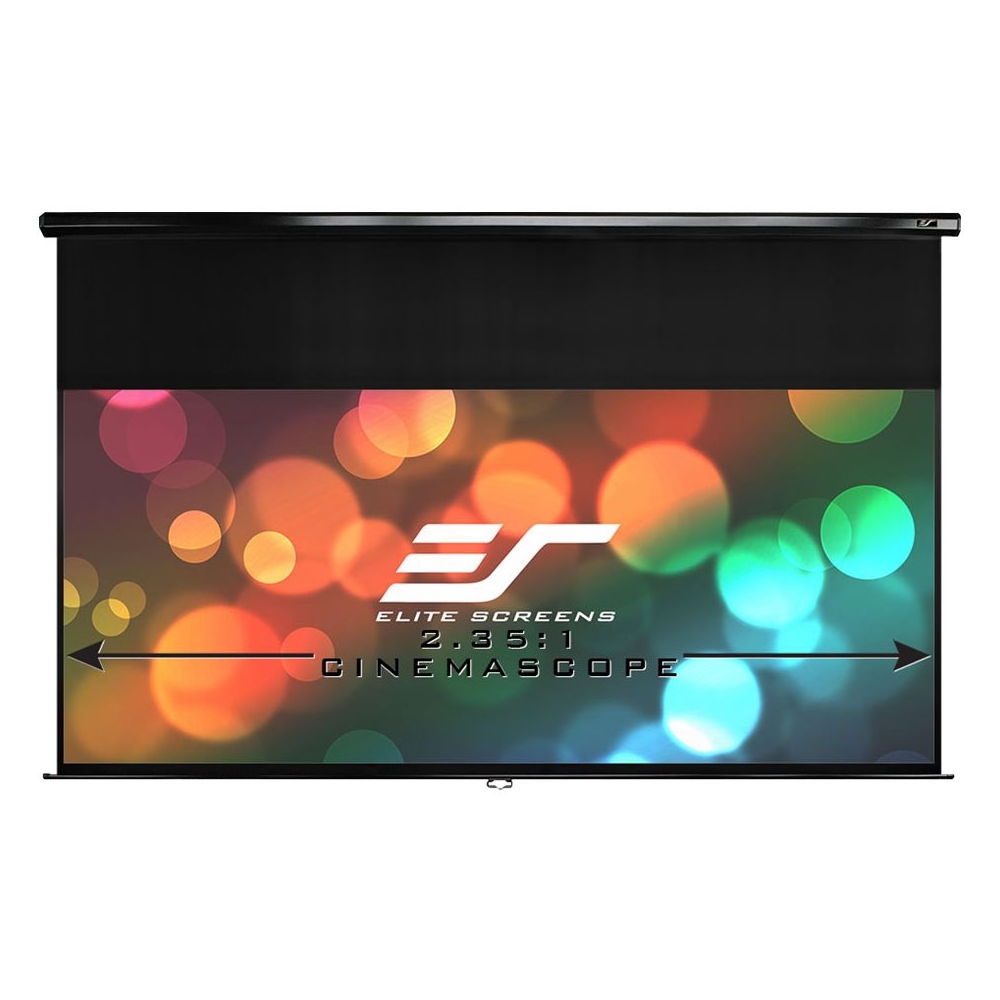 Elite Screens - Manual Series 142" Projector Screen - Black