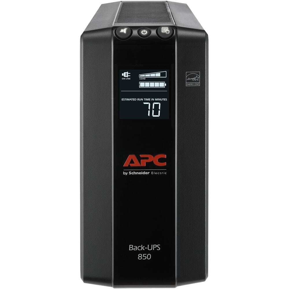 Front. APC - Back-UPS Pro 850VA Battery Back-Up System - Black.