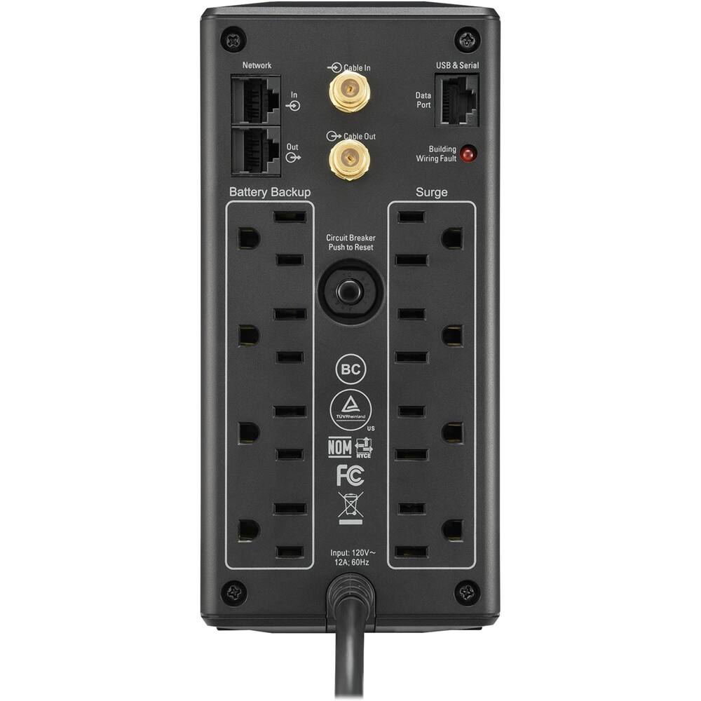 Alt View 13. APC - Back-UPS Pro 850VA Battery Back-Up System - Black.