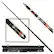Front Standard. Trademark - Casino Night Graphite Billiards Cue.