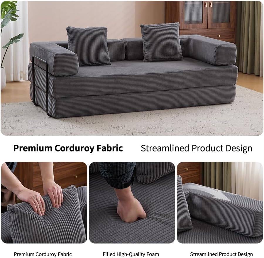 Premium Corduroy Fabric  
Streamlined Product Design  

Premium Corduroy Fabric  
Filled High-Quality Foam  
Streamlined Product Design